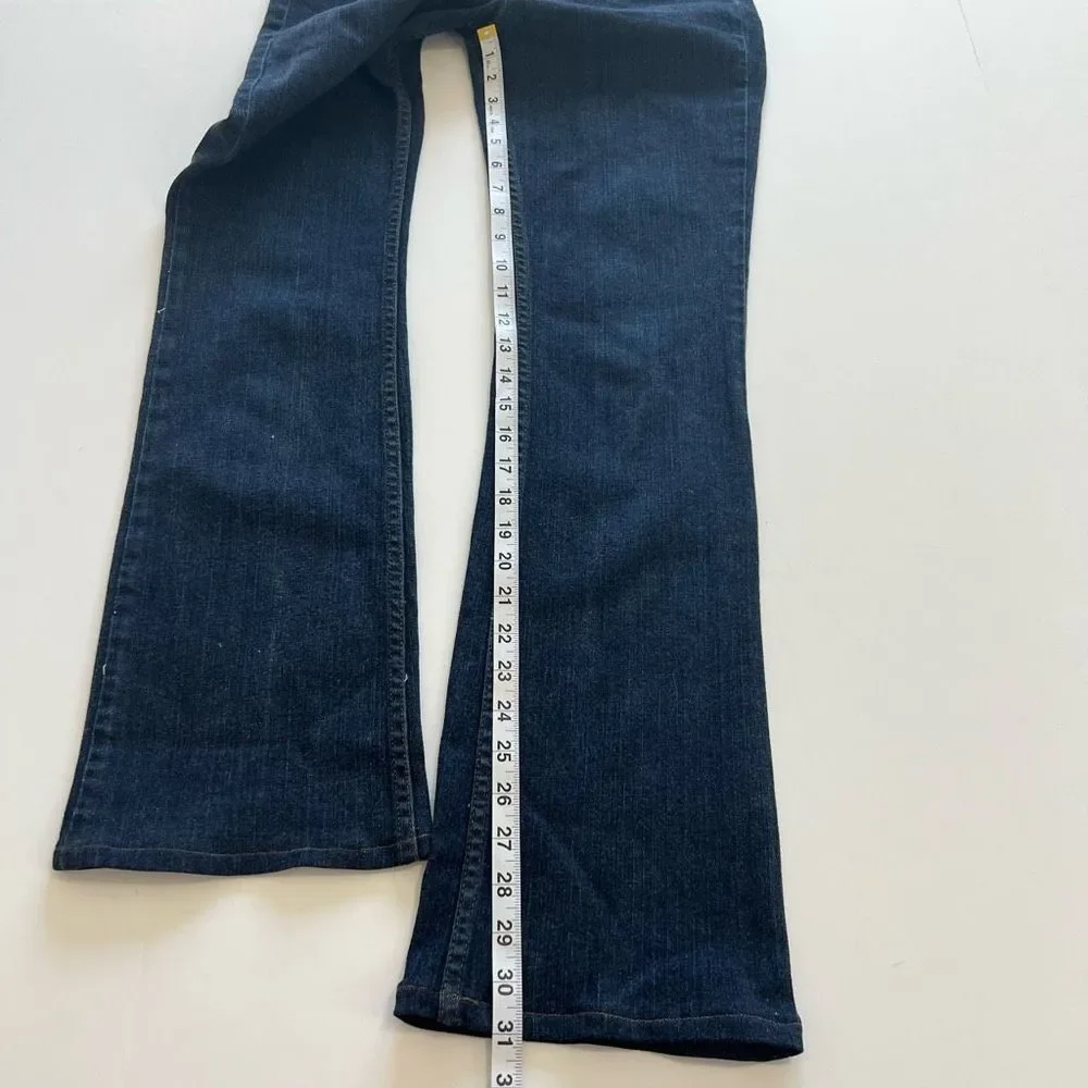 DKNY Women's Dark Wash Mid Rise‎ Soho Bootcut Stretch Denim Jeans Size 4
